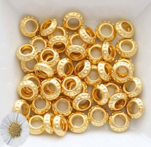 Mejor Precio para Cuentas Ovaladas de 10 mm Chapadas en Oro y Plata, Ideales para la Creación de Joyería, Conectores y Componentes - Product Image 1