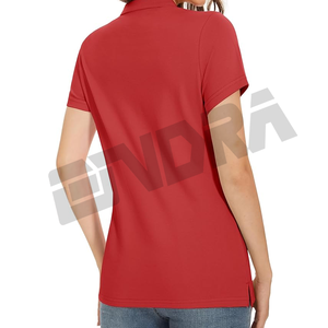 Polo rojo con tejido transpirable suave y ajuste inteligente diseñado para la comodidad diaria perfecta para deportes de trabajo Casuales - Product Image 2