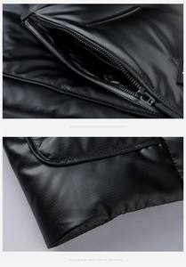 Chaqueta acolchada personalizada de calidad superior para hombre, chaleco de lona cálido con cuello levantado - Product Image 6