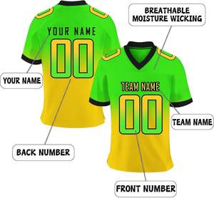 Camiseta de Práctica de Fútbol Americano Personalizada, Talla Adulto para Hombre, Manga Corta, Cuello en V, Malla Transpirable, Talla Grande, 100% Poliéster - Product Image 6