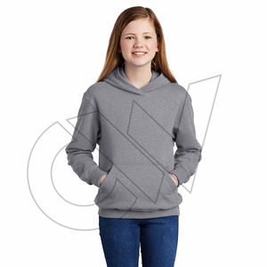 Haute qualité 100% coton biologique polaire pull à capuche enfants écologique hiver sweats à capuche col bas prix enfants - Product Image 5
