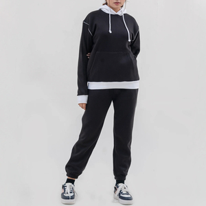 Survêtement pour femmes de haute qualité, pull-over, 100% coton, respirant, impression de logo personnalisée, service OEM, survêtement pour femmes - Product Image 3