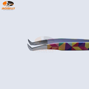 ชุดแหนบต่อขนตาแบบสแตนเลสชุดแหนบเคลือบพลาสม่ามีความแม่นยำสูงทนทาน - Product Image 6