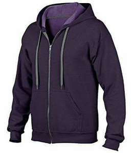 Sweats à capuche d'hiver personnalisés pour hommes 100% coton de haute qualité avec tissu tricoté teint uni respirant et à séchage rapide - Product Image 2