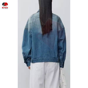 Chaqueta Vaquera con Botones para Mujer, Venta al por Mayor, Fabricante de Chaquetas Vaqueras de Moda OEM ODM - Product Image 3