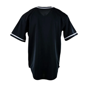 100% Top haute qualité vêtements de sport hommes Baseball uniforme/Logo personnalisé noir Baseball uniforme avec matériau respirant - Product Image 3