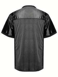 Camisetas de fútbol atléticas de sublimación de servicio OEM personalizado de alta calidad Camiseta de fútbol americano cosida en blanco del equipo de la escuela secundaria - Product Image 3