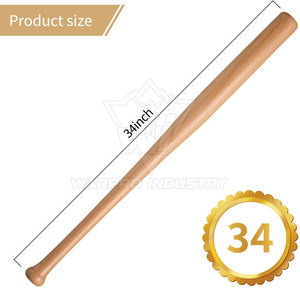 Batte de baseball en bois légère et professionnelle - Robuste, durable, personnalisable en couleur/logo/design, structure monobloc WARPRO INDUSTRY - Product Image 2