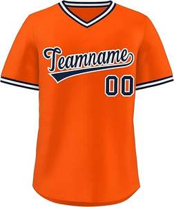 เสื้อเบสบอลมีกระดุมเสื้อโพลีเอสเตอร์ Raglan 100% ออกแบบได้ตามที่ต้องการ - Product Image 3