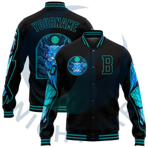 Unisex Slim Fit Twill Cotton <b>Varsity</b> <b>Jacket</b> Stand Collar <b>Bomber</b> Fleece for Winter Ready to Ship in XL Size Low MOQ Customizable - Product Image 3