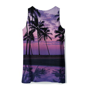Lightweight Women's Sublimation Tank <b>Top</b> with Solid Pattern Quick Dry & Breathable Polyester/Cotton for Outdoor Activities - Product Image 5