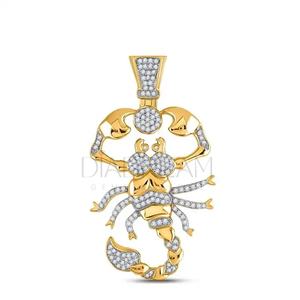 Meilleur pendentif personnalisé Hip Hop Scorpion en argent 925 colliers de diamants Moissanite bijoux unisexe - Product Image 1