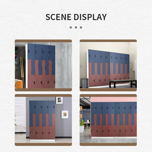 ตู้ล็อกเกอร์ HPL คุณภาพสูงจาก HUAJIALE พร้อมป้ายเลขที่และกุญแจ - Product Image 4