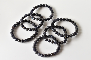 Best Selling Attractive Iolite 8mm Round <b>Beaded</b> <b>Bracelet</b> for Meditation Classic Lovers Style Anniversary Occasion - Product Image 3