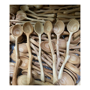 Cuillère en bois pour servir et décoration de Noël-Cuillères en bois Ustensiles de cuisine Ensembles de vaisselle Décor à livraison rapide - Product Image 4