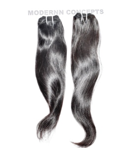 Vente en gros de cheveux non traités à un donneur machine à faisceaux naturels crépus droits cheveux humains vierges bruts vietnamiens à double trame au niveau de la branche - Product Image 2