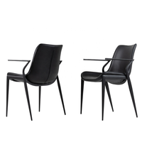 Chaise de Salle à Manger Italienne Verte avec Pieds Noirs, Grande Chaise de Repas Familiale, Fauteuil de Restaurant Décoratif avec Dossier pour Vente