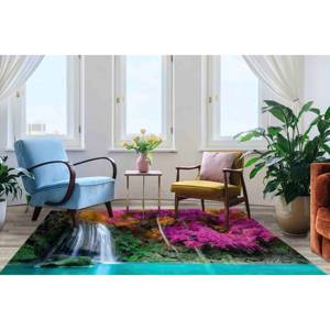 Tapis imprimé Nature View - Tapis mignons, motif vue sur le lac, pour chambre d'enfant, ferme, cuisine, tapis fin non tissé - Product Image 4