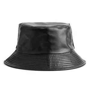 Custom Best Quality Wholesale High Quality New Design <b>Bucket</b> <b>Hat</b> With Piping Blank Leather <b>Bucket</b> <b>Hats</b> - Product Image 3