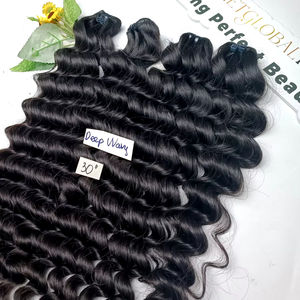 Extensions de cheveux humains vietnamiens Super Double Drawn Paquet de trame de cheveux à vagues profondes brutes Fournisseur de haute qualité Prix de gros - Product Image 1