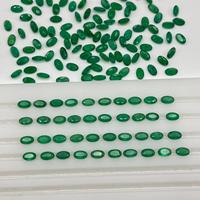 Lots en gros d'articles en vrac, pierres précieuses d'émeraude verte naturelle 5x3MM, coupe ovale, pierres en vrac pour la fabrication de bijoux, livraison gratuite depuis l'Inde