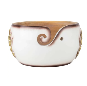 Cuenco de hilo de madera de diseño Popular, soporte de hilo, cuenco de tejer ecológico con grabado, regalo sentimental, producto de alta calidad - Product Image 1