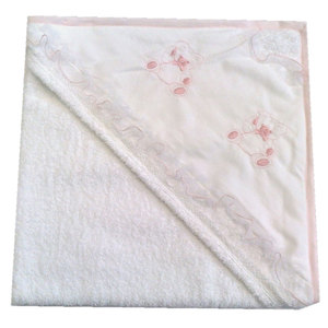 Artículos de Baño para Bebés con Ositos Rosas y Triángulo de Tul - Product Image 1