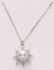 Cadena colgante de abalorio, regalo para mujeres y niñas, cadena de moda, joyería personalizada, cadena minimalista moderna, ropa de fiesta, plateado - Product Image 2