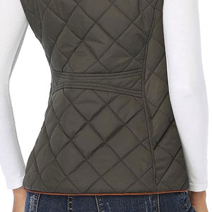 Horse Riding <b>Waistcoat</b> Stand Collar Sleeveless Padded Outdoor Stable Wear Ladies Equestrian <b>Quilted</b> Vest - Product Image 6