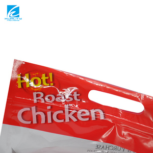 Bolsa de pie de PET/CPP personalizada con cremallera para embalaje de pollo asado, bolsa transparente para alimentos a prueba de grasa - Product Image 3