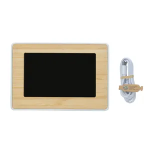 Utah <b>LED</b> Bamboo Desk & Table <b>Clock</b> Sustainable <b>LED</b> Gadgets - Product Image 6