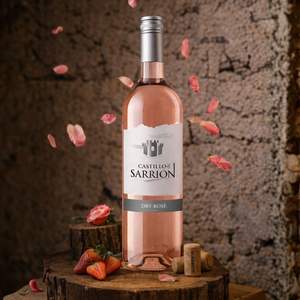 Vino Rosado Seco Castillo de Sarrion, Garnacha y Tempranillo, 11% ABV, Vino Rosado Español, 750 ml - Product Image 2