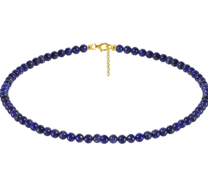 Classy Lapis Smooth Ball <b>Beads</b> <b>Necklace</b> Handmade Alexandrite Birthstone <b>Necklace</b> - Product Image 1
