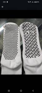 Anti Slip Yoga <b>Socks</b> Breathable <b>Grip</b> Sports <b>Socks</b> Cotton Pilates Training <b>Socks</b> with Cuff for Adults - Product Image 1