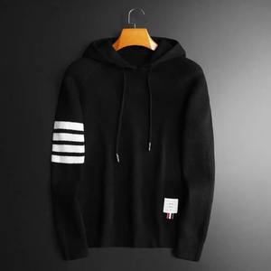 เสื้อฮู้ดลายพื้นสไตล์ฤดูหนาวของผู้ชายเสื้อสเวตเตอร์ผ้าฝ้าย100% พิมพ์ลายดิจิตัลแบบลำลอง - Product Image 2