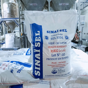 Sal de Mesa Iodada Egipcia Sinai Sel 25kg |   99.8% de Pureza |   Sal Marina Refinada en Polvo - Product Image 1