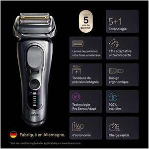 Afeitadora Eléctrica para Hombre, Resistente al Agua IPX7, Cuchillas de Precisión, Recortadora, Juego de Afeitado con Estación de Limpieza y Estuche, Alemán - Product Image 2