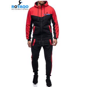 ชุดวอร์มผู้ชายแขนยาวแบบซิปเต็มตัวชุดวิ่ง2ชิ้น - Product Image 1