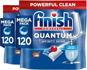 Tablettes lave-vaisselle Finish Quantum Infinity Shine en vrac |   Parfum : Frais |   Taille : 240 comprimés pour lave-vaisselle (120 comprimés x 2) |   Pour une touche pétillante - Product Image 5