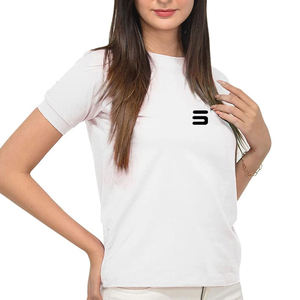 Recién llegado mejor precio calidad duradera propiedad LOGO buen material personalizado para mujer camiseta - Product Image 2
