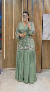 Luxury Moroccan Caftan <b>Dress</b> Women Traditional Embroidered Silk Elegant Long Sleeve Maxi <b>Dress</b> Handmade Ethnic Wedding Modest - Product Image 4