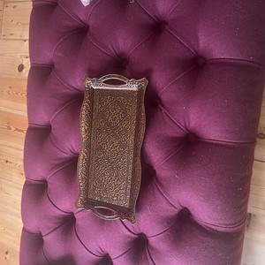 Étonnant Plateau Rectangulaire Plateau de Service en Laiton Plateau de Service Espresso avec Poignée en Métal, Plateau pour Usage Domestique - Product Image 4
