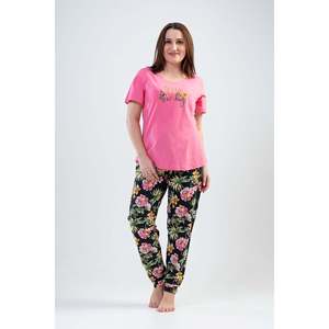 BAYAN P.SUPREM XXL O YAKA KISA KOL ETEGI OVAL PIJAMA <span class=keywords><strong>TK</strong></span> - ROSA DOLCE - ROSA DOLCE - Product Image 2