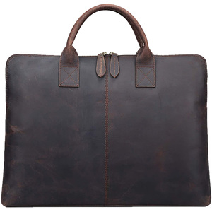 Housse élégante en cuir véritable pour ordinateur portable pour hommes et femmes Caractéristiques de l'utilisation durable du bureau pour PC Housse de sac d'accessoires à la mode - Product Image 1