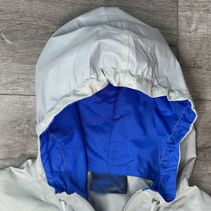 Ensemble de survêtement vintage d'hiver en deux pièces, pantalon et veste à capuche, bleu gris, doublure en maille, séchage rapide, respirant - Product Image 6