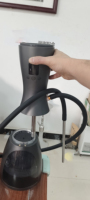 Kit de chicha électronique noir haut de gamme avec écran LED, technologie de chauffage rapide à 380 degrés et alimentation portable E Shisha