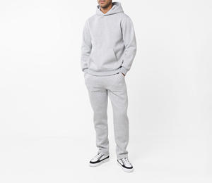 Conjunto Deportivo Informal para Hombre, Diseño Personalizado, Ligero, con Capucha, Lavado Ácido, Pantalones Deportivos Acampanados al por Mayor - Product Image 1