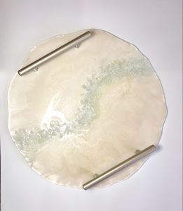 Plato de Servir de Resina de Diseño, Elegante Diseño Hecho a Mano para Ocasiones Especiales, Fiestas, Centro de Mesa Moderno para Comedor, 100 Piezas - Product Image 5