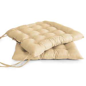 Coussins décoratifs en bambou texturé 40x40x5cm pour chaise, canapé, salle à manger - Ensemble de coussins de siège, coussins lombaires, coussins de siège - Product Image 3