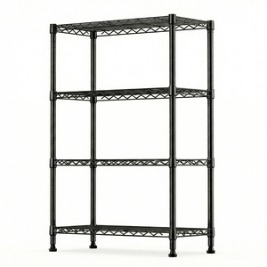 MZG US Warehouse Simple Design Steel Heavy Duty 4 Tier Utility Shelving <b>Unit</b> Adjustable 1000 lbs <b>Storage</b> Shelving <b>Unit</b> - Product Image 1
